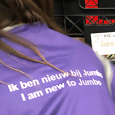 Nieuwe medewerkers zijn herkenbaar door een hesje
